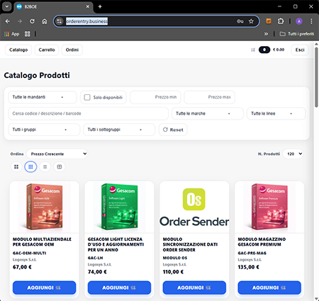 Catalogo digitale su tablet per agenti di commercio